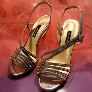 Caparros rhinestone slings